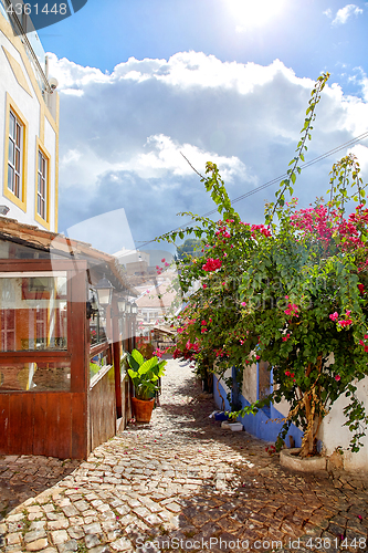 Image of Beautiful narrow street of Alvor, Portugal