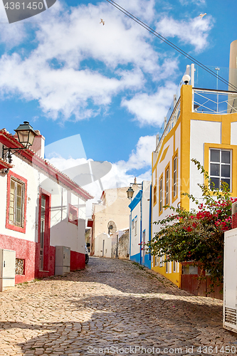 Image of Beautiful narrow street of Alvor, Portugal