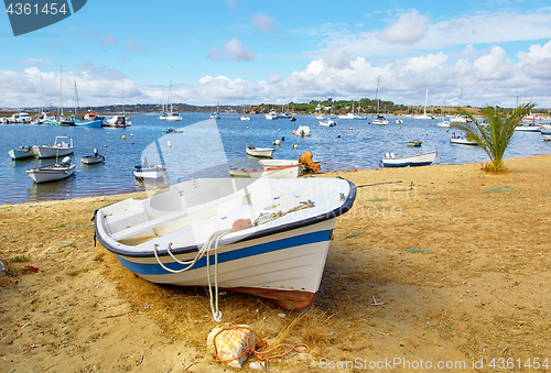 Image of Fishermens boats in Alvor city