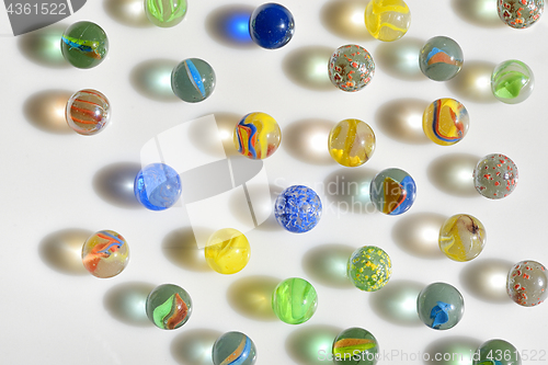 Image of Colorfull glass marbles