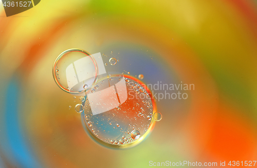 Image of Colrful background with bubbles