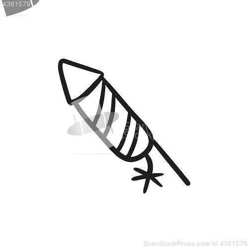 Image of Firework sketch icon.