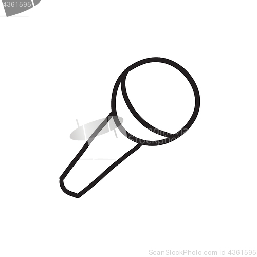 Image of Microphone sketch icon.