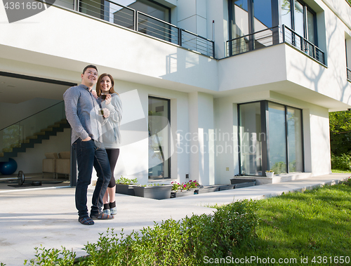 Image of couple enjoying morning coffee