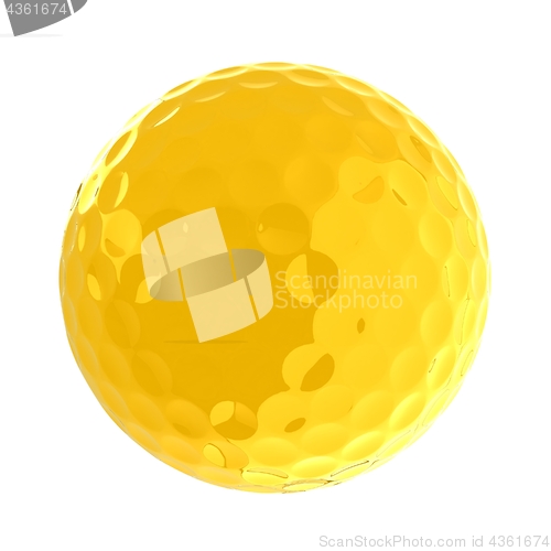 Image of Golf ball. 3D rendering