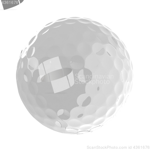 Image of Golf ball. 3D rendering