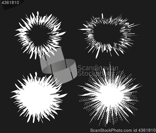 Image of Comic speech bubble stars. Explosion vector