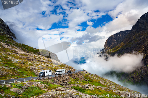 Image of VR Caravan car travels on the highway.