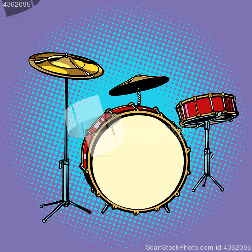 Image of drum set musical instrument