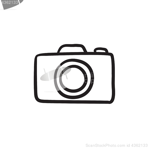 Image of Camera sketch icon.