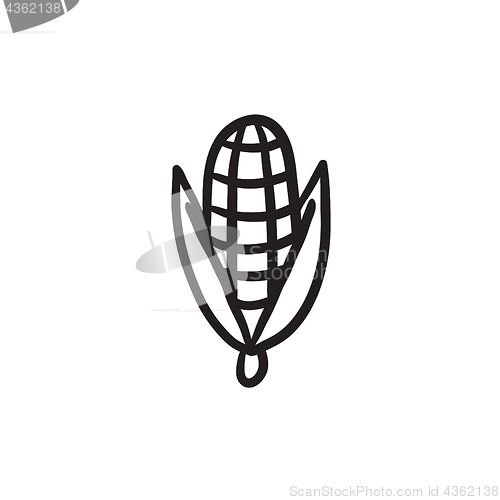 Image of Corn sketch icon.