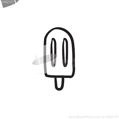 Image of Popsicle sketch icon.