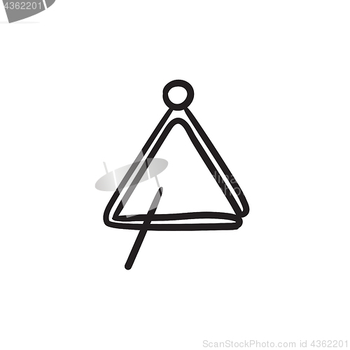 Image of Triangle sketch icon.