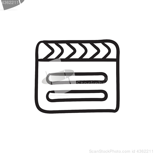 Image of Clapboard sketch icon.