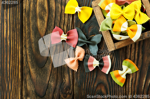 Image of raw pasta