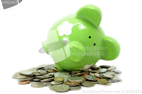 Image of Piggy bank and money