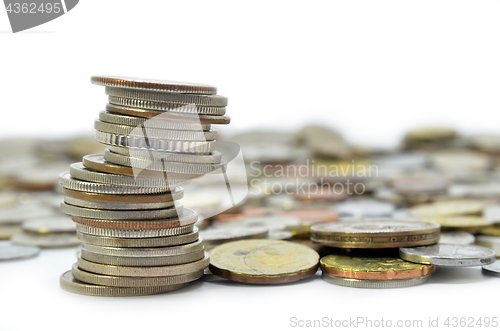 Image of Coins stacked on each other