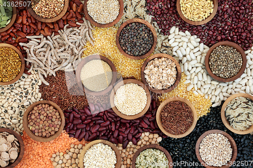 Image of Dried Health Food Background
