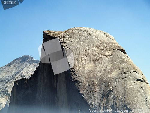 Image of closeup of Half-dome in Yosemite National Park