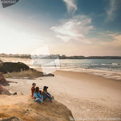 Image of Girs enjoying  a day on the beach