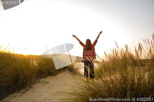 Image of Woman on the beach