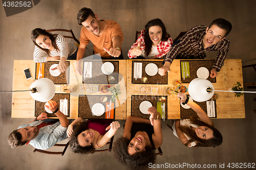 Image of Friends at the restaurant