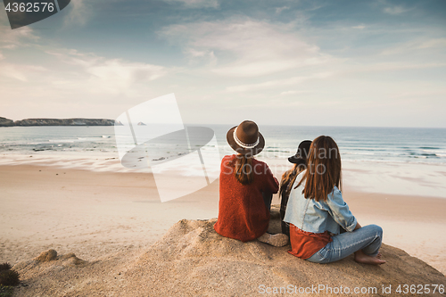 Image of Girs enjoying  a day on the beach