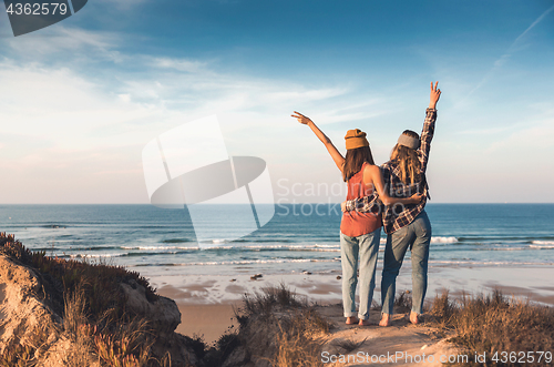 Image of Girls on the beach