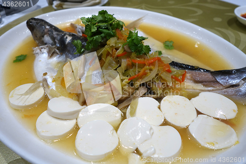 Image of Patin silver catfish steamed with chinese style