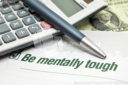 Image of Be mentally tough