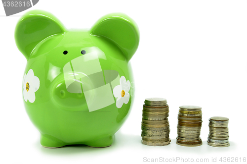 Image of Piggy bank and money