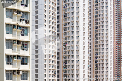 Image of Urban city building facade