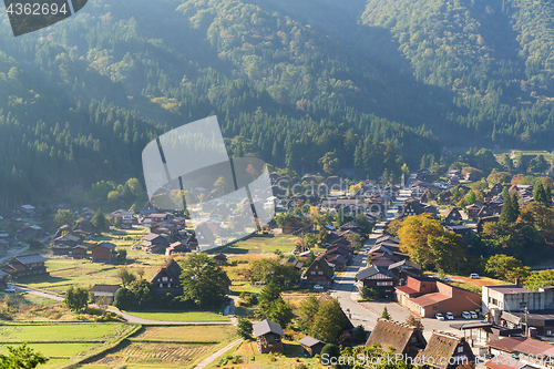 Image of Traditional Japanese Shirakawago village 