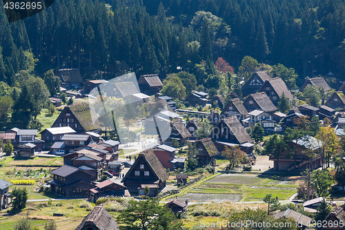 Image of Old Japanese town in Shirakawago village