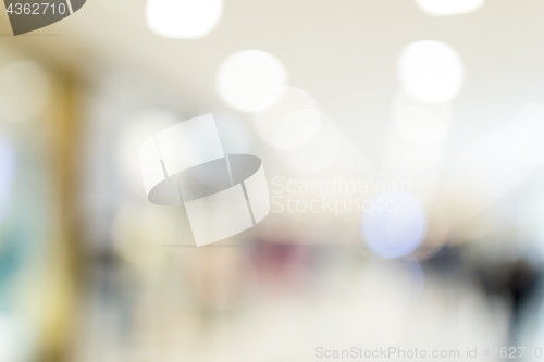 Image of Blur view of shopping mall