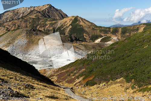 Image of Hell in tateyama of Japan