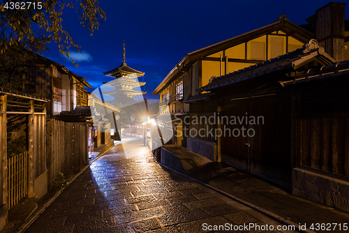 Image of Oriental streets of Higashiyama district in Kyoto