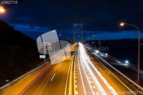 Image of Speed trail on highway