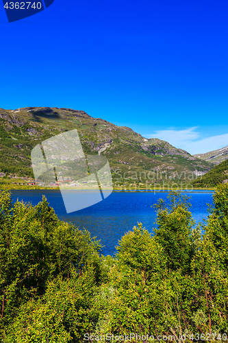 Image of Beautiful natural landscape on a lovely summer day west in Norwa