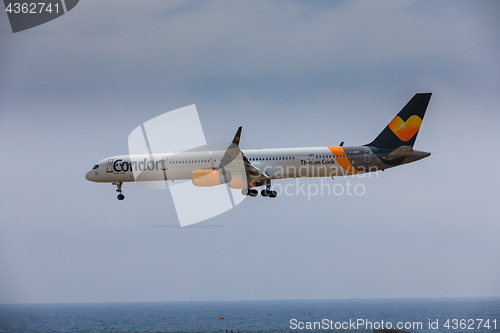Image of ARECIFE, SPAIN - APRIL, 16 2017: Boeing 757-300 of Condor with t