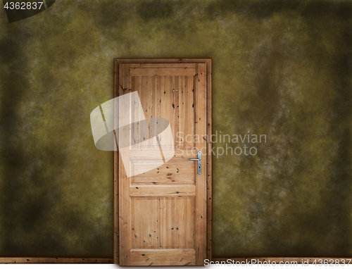 Image of wooden door