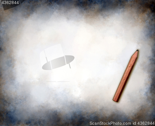 Image of grunge background with pencil