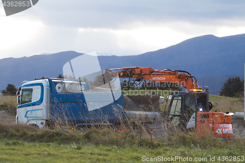 Image of Heavy Truck and Digger