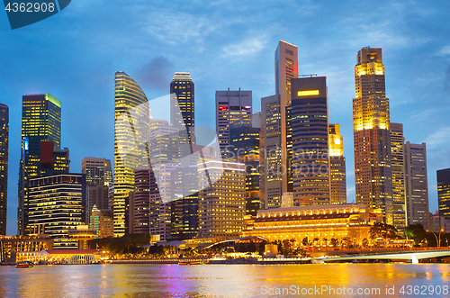 Image of Beautiful Singapore at twilight