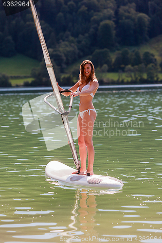 Image of windsurfing