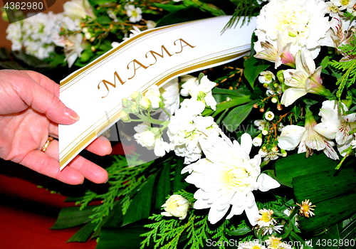 Image of Mama casket.