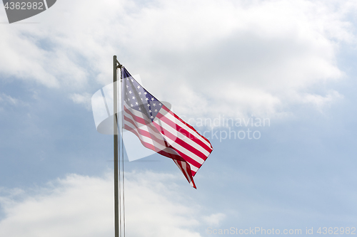 Image of Flag of United States on a flagpole