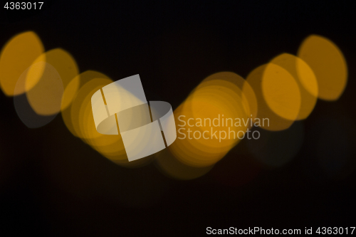 Image of Colorful bokeh on black background