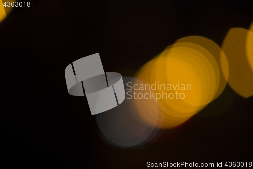 Image of Colorful bokeh on black background