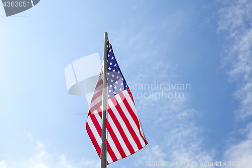 Image of Flag of United States on a flagpole